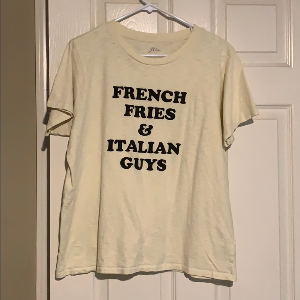 JCREW GRAPHIC TEE // French Fries and Italian Guys